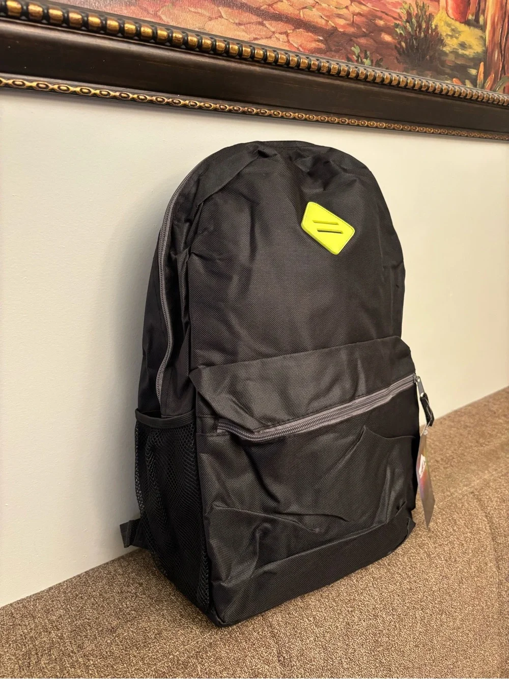 Black Backpack unisex high trail